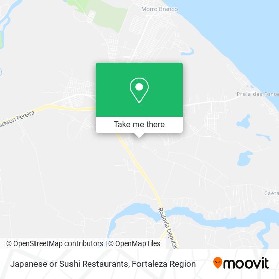 Mapa Japanese or Sushi Restaurants