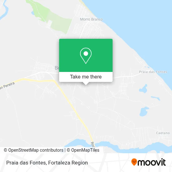 Praia das Fontes map