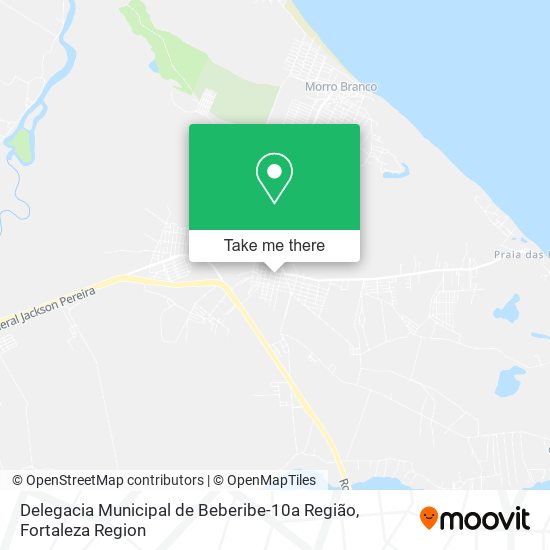 Mapa Delegacia Municipal de Beberibe-10a Região