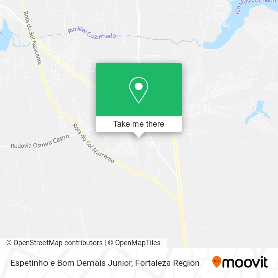 Espetinho e Bom Demais Junior map