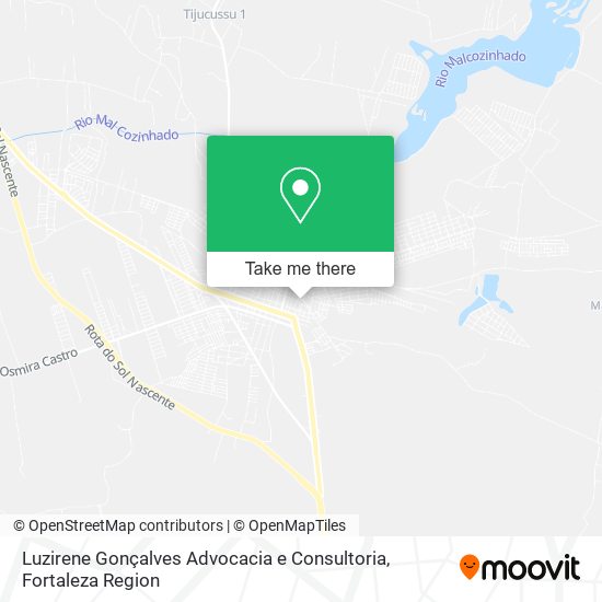 Mapa Luzirene Gonçalves Advocacia e Consultoria