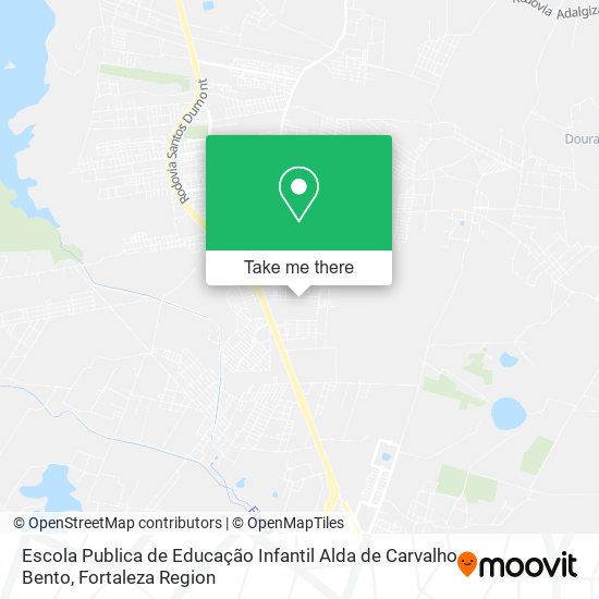 Mapa Escola Publica de Educação Infantil Alda de Carvalho Bento