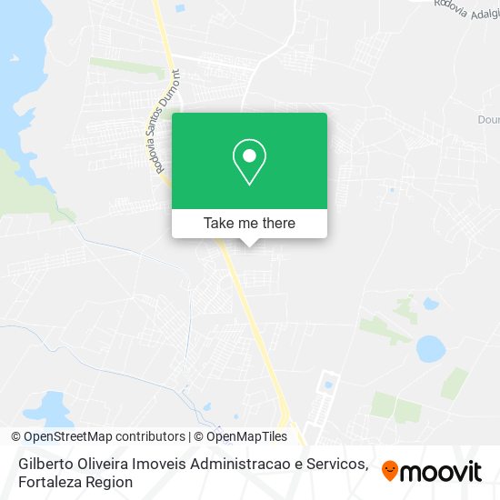 Mapa Gilberto Oliveira Imoveis Administracao e Servicos