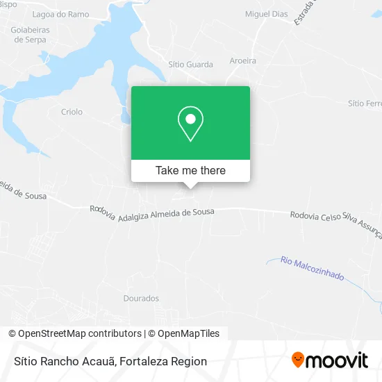 Sítio Rancho Acauã map