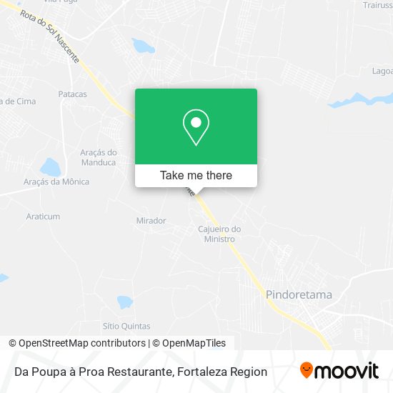 Mapa Da Poupa à Proa Restaurante