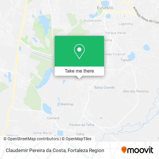 Claudemir Pereira da Costa map