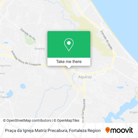 Praça da Igreja Matriz Precabura map