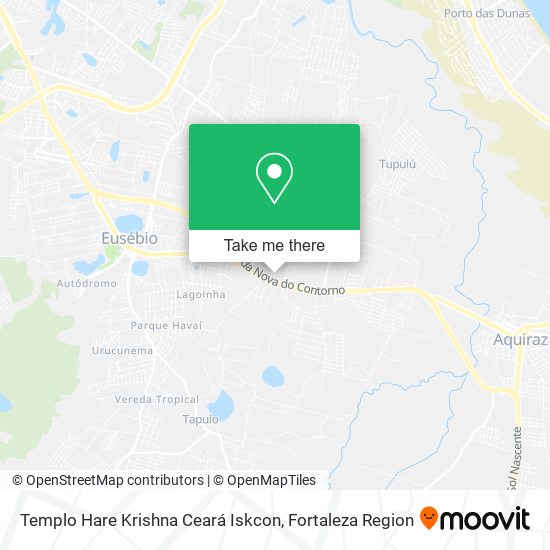 Mapa Templo Hare Krishna Ceará Iskcon