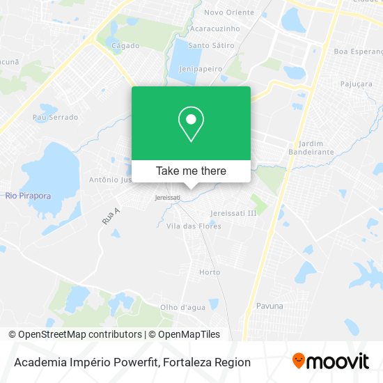 Mapa Academia Império Powerfit