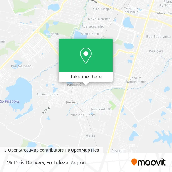 Mr Dois Delivery map
