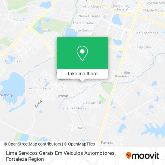 Lima Servicos Gerais Em Veiculos Automotores map