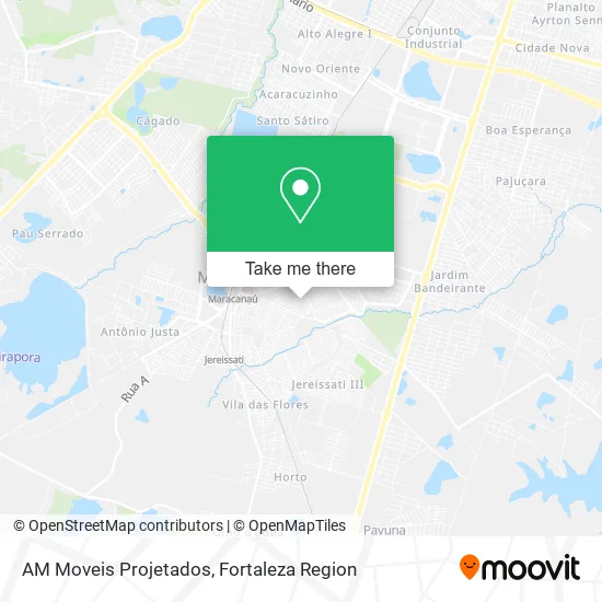 AM Moveis Projetados map