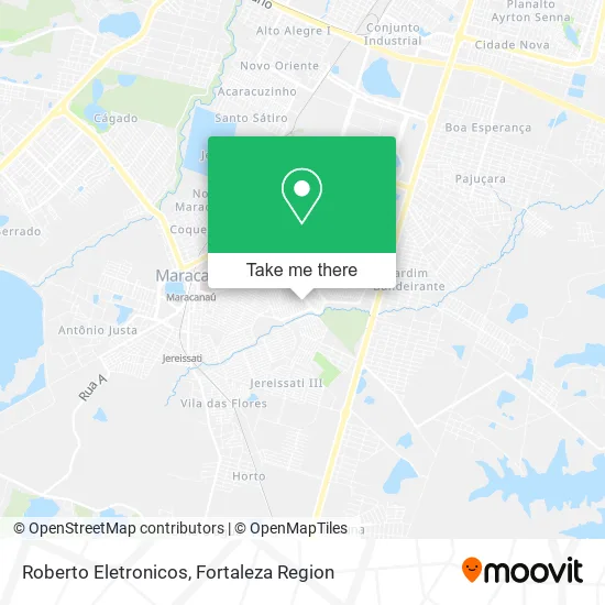 Roberto Eletronicos map