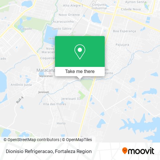 Dionisio Refrigeracao map