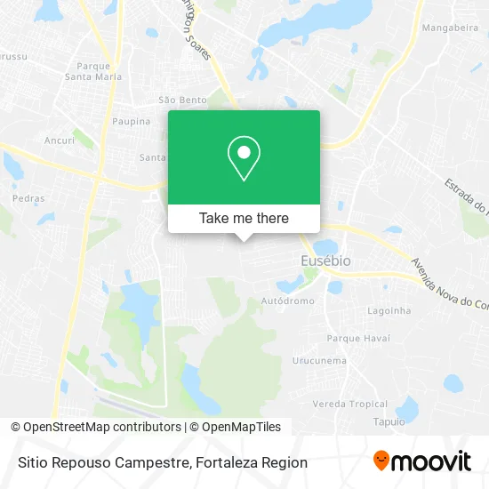 Sitio Repouso Campestre map