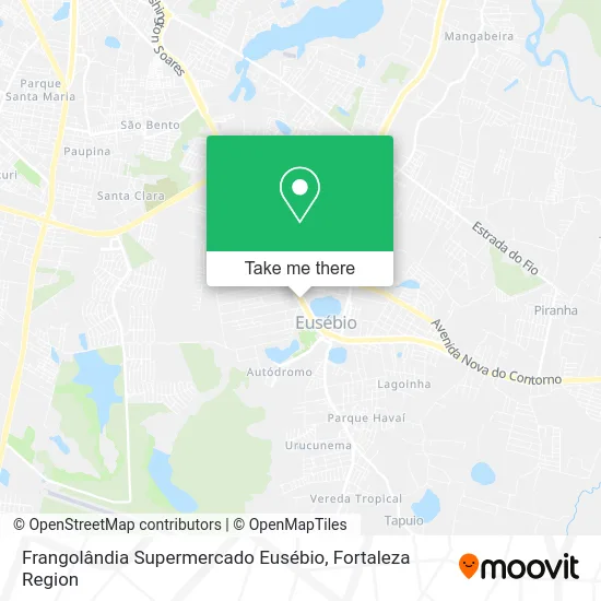 Frangolândia Supermercado Eusébio map