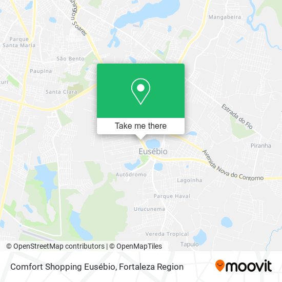 Comfort Shopping Eusébio map