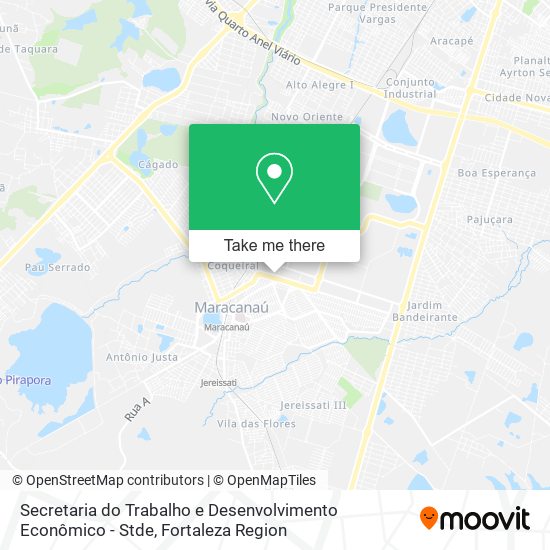 Secretaria do Trabalho e Desenvolvimento Econômico - Stde map