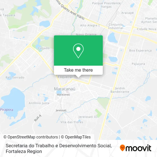 Secretaria do Trabalho e Desenvolvimento Social map