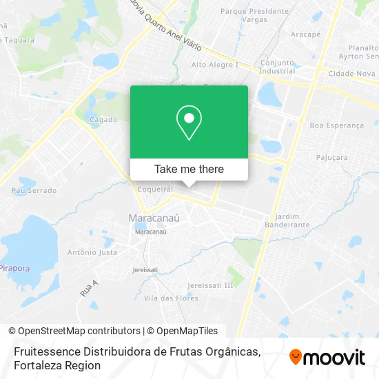 Fruitessence Distribuidora de Frutas Orgânicas map
