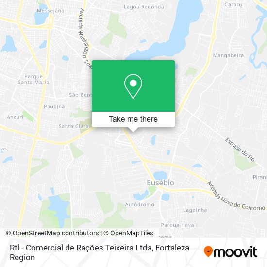Rtl - Comercial de Rações Teixeira Ltda map