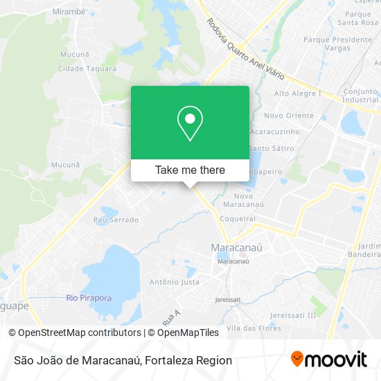 São João de Maracanaú map