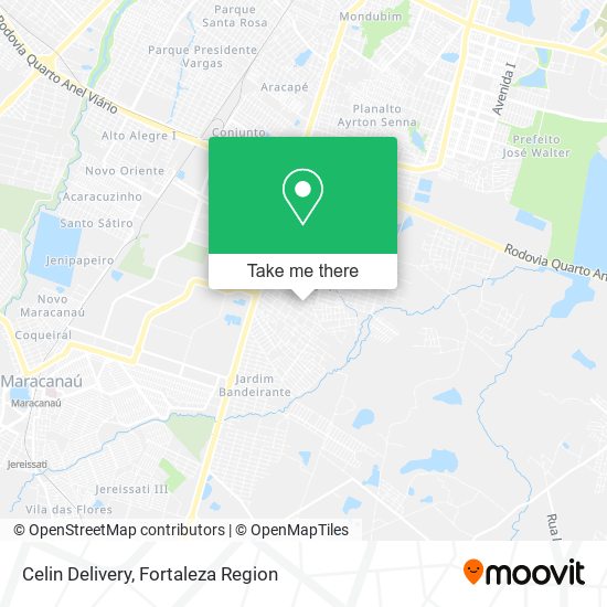 Mapa Celin Delivery