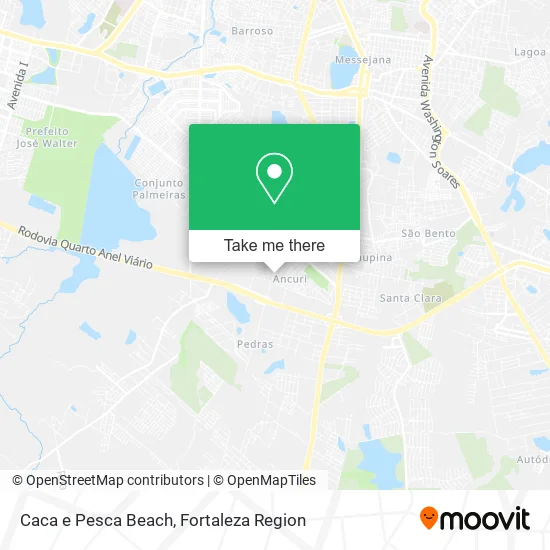 Caca e Pesca Beach map