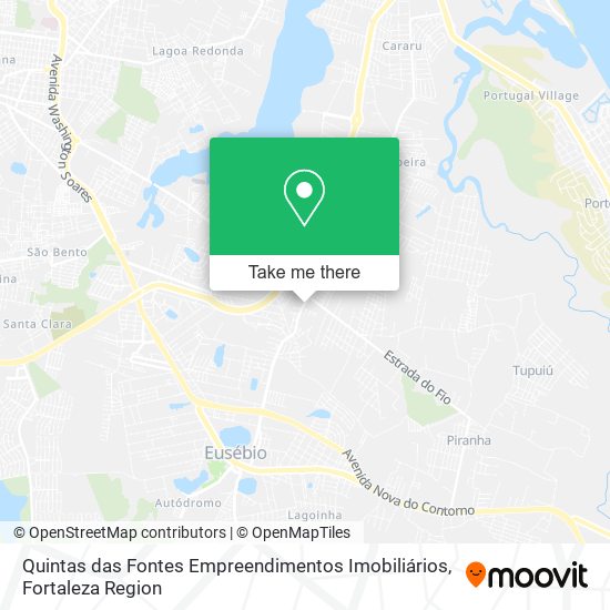 Mapa Quintas das Fontes Empreendimentos Imobiliários