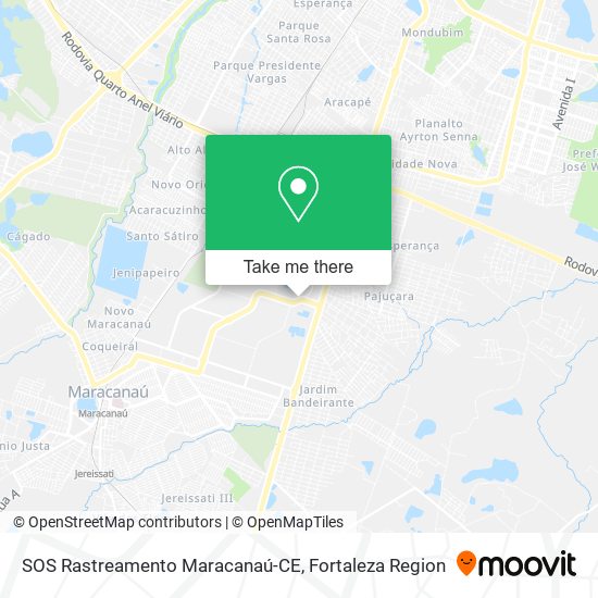 SOS Rastreamento Maracanaú-CE map