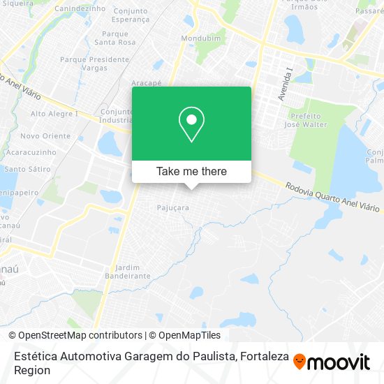 Estética Automotiva Garagem do Paulista map