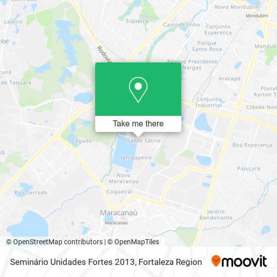 Seminário Unidades Fortes 2013 map