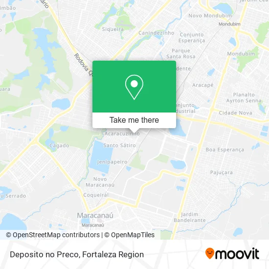 Deposito no Preco map