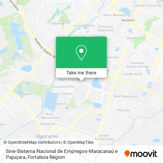 Sine-Sistema Nacional de Empregos-Maracanaú e Pajuçara map