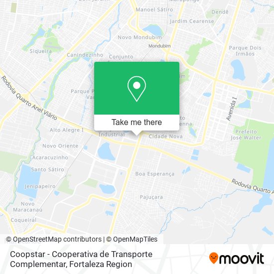 Coopstar - Cooperativa de Transporte Complementar map