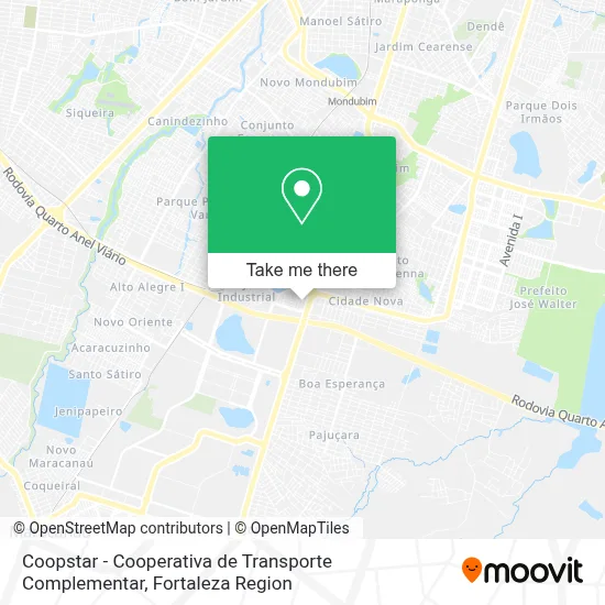 Coopstar - Cooperativa de Transporte Complementar map