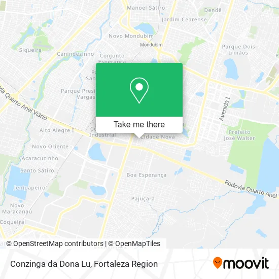 Conzinga da Dona Lu map