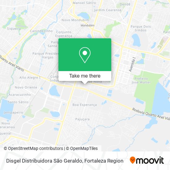 Mapa Disgel Distribuidora São Geraldo