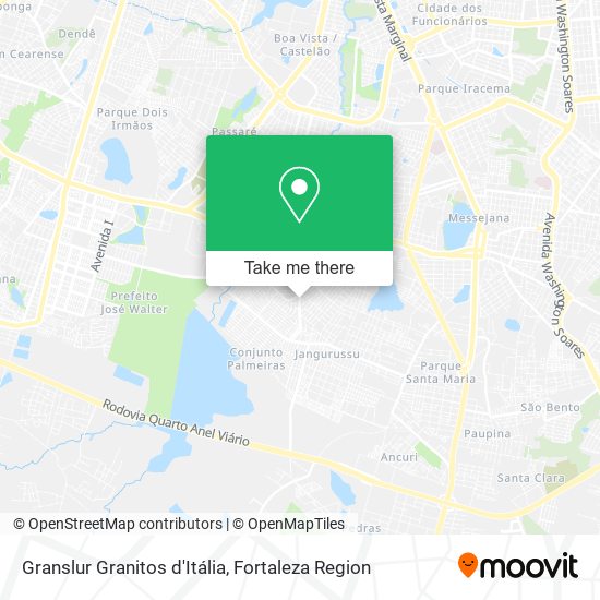 Granslur Granitos d'Itália map
