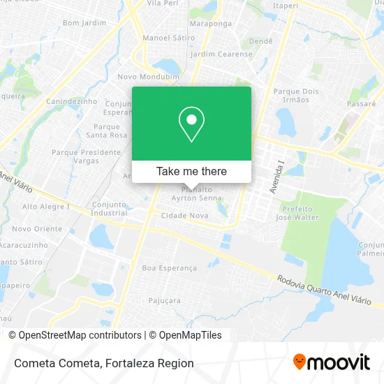 Cometa Cometa map