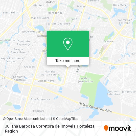 Mapa Juliana Barbosa Corretora de Imoveis