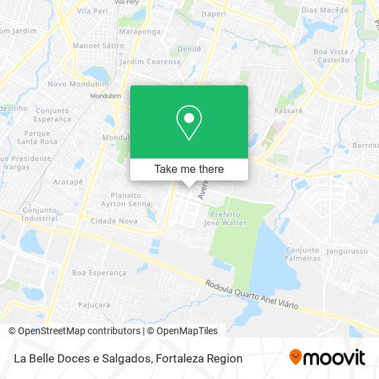 La Belle Doces e Salgados map