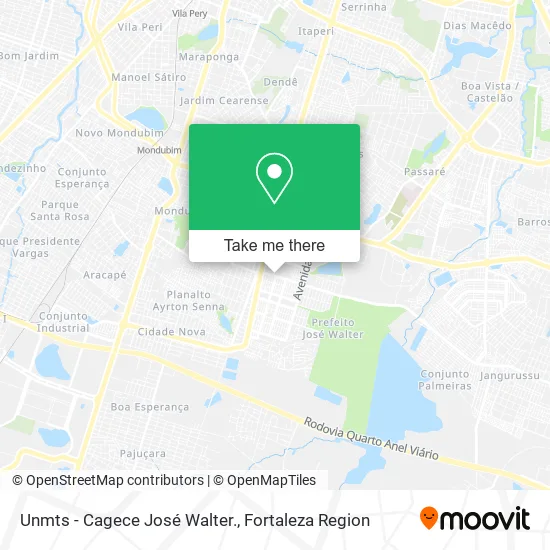 Unmts - Cagece José Walter. map