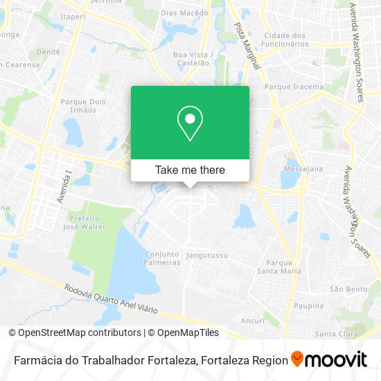 Mapa Farmácia do Trabalhador Fortaleza