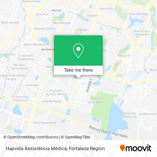 Mapa Hapvida Assistência Médica