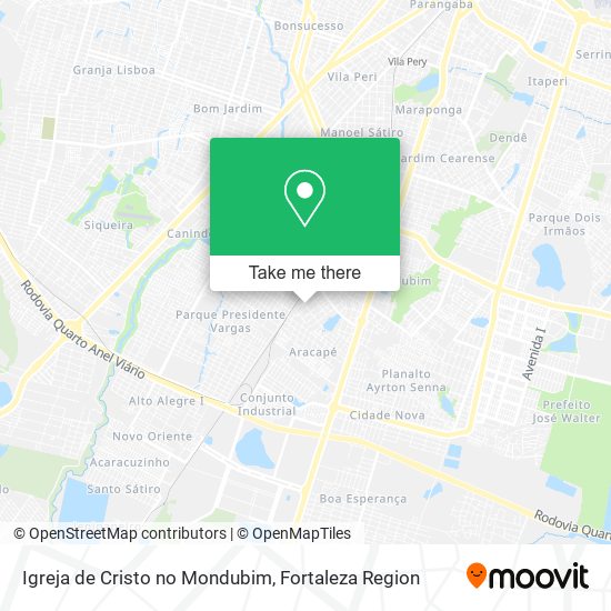 Igreja de Cristo no Mondubim map