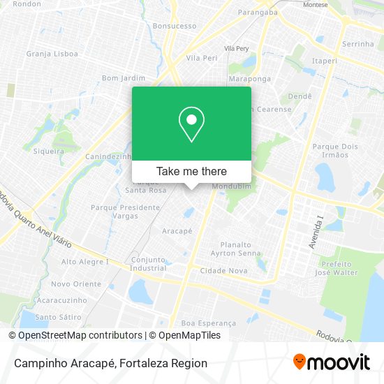 Campinho Aracapé map