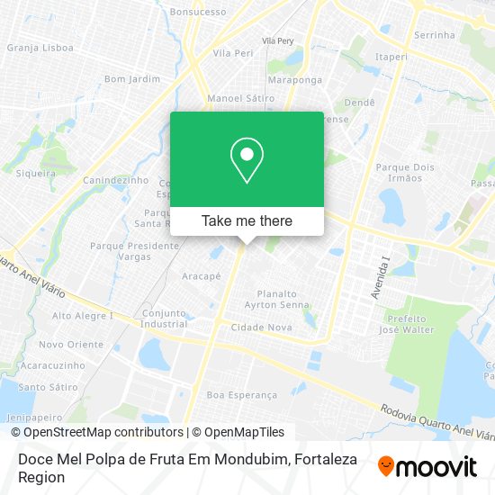 Doce Mel Polpa de Fruta Em Mondubim map