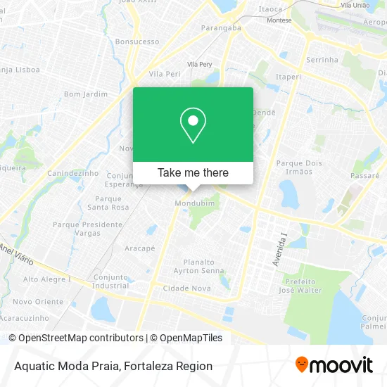 Aquatic Moda Praia map