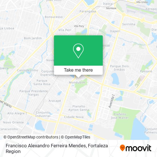 Francisco Alexandro Ferreira Mendes map